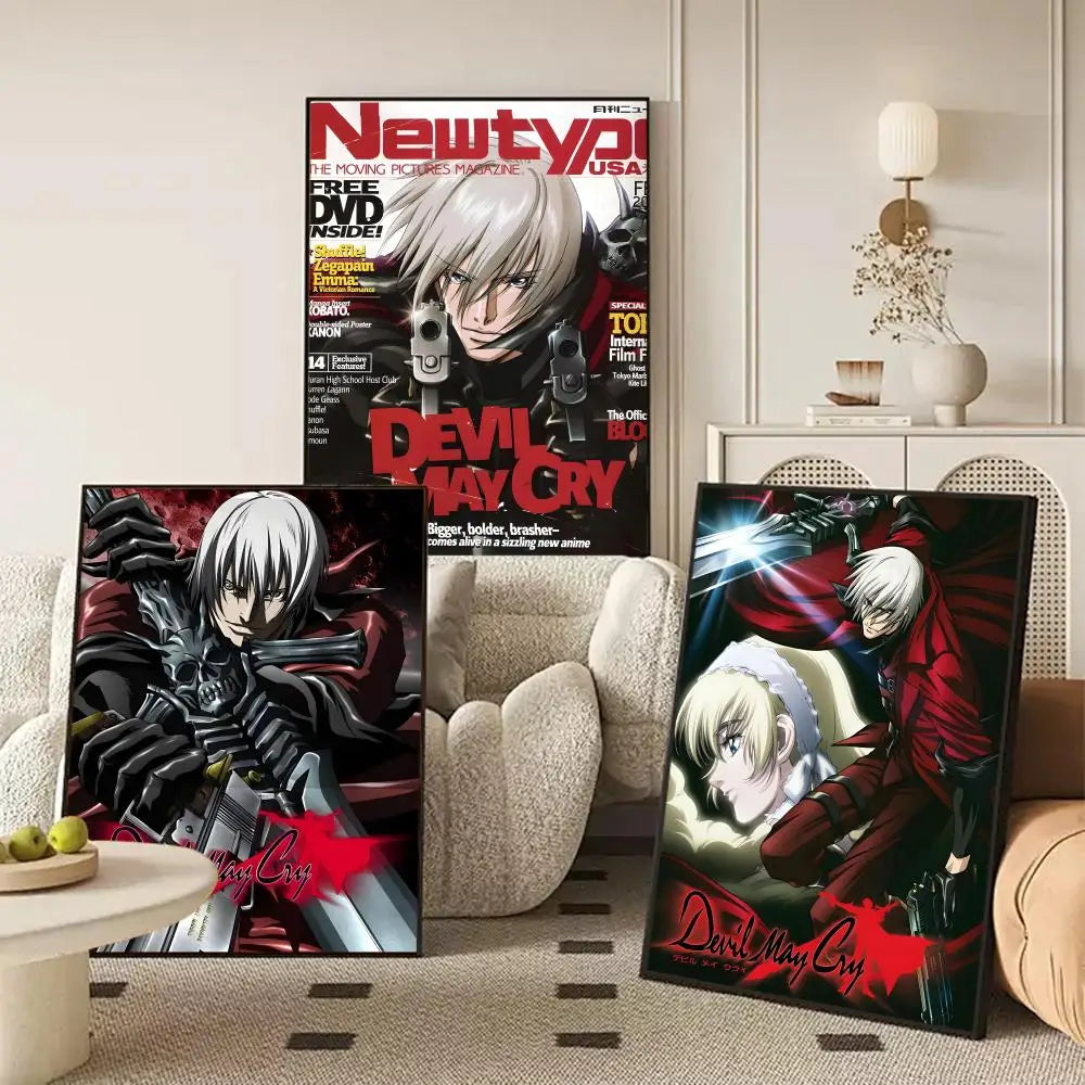 Devil May Cry Wall Poster Sticker – HD Gaming Room Decal Wall Art Decal Axl
