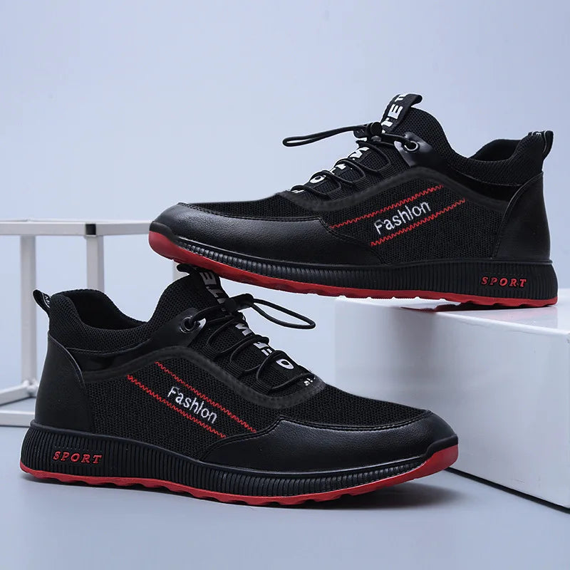 YBQJOO Men's Breathable Mesh Casual Sneakers | Lace-Up Men's Casual Sneakers Axl