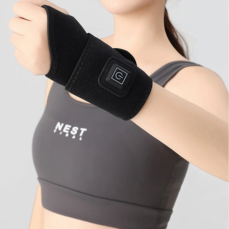 USB Heated Wrist Massager – Power Bank Compatible Wrist Wrap Heated Wrist Massager Axl