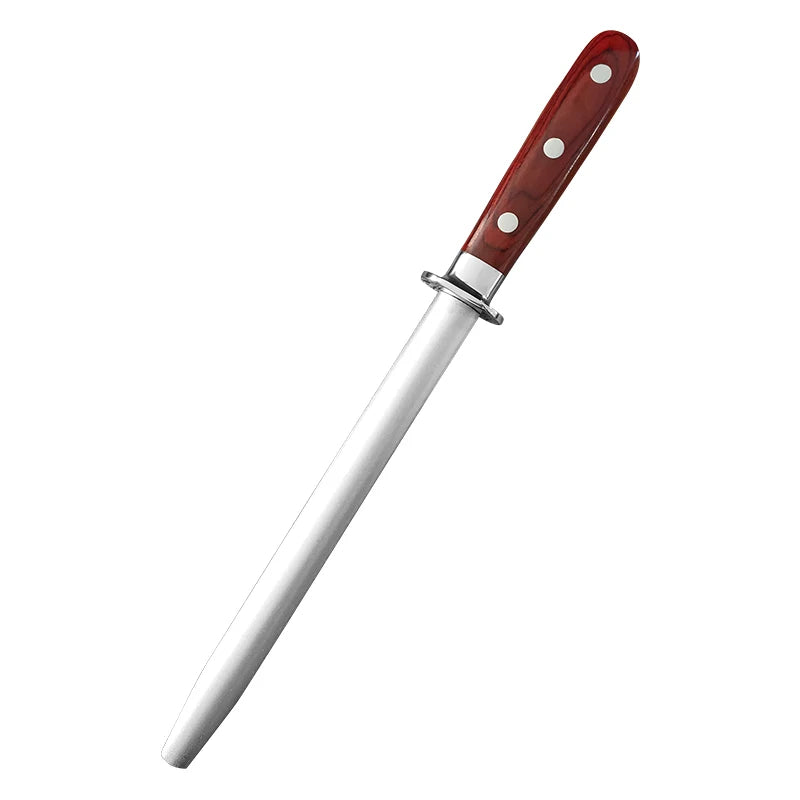 Diamond Dust Knife Sharpening Rod – Wooden Handle Whetstone Knife Sharpening Rod Axl XXL 1PC-C
