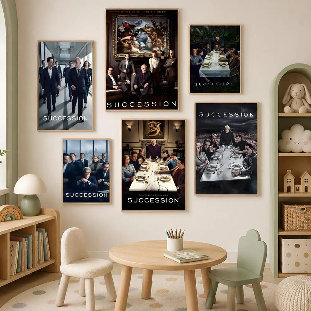 Succession TV Show Self-Stick Wall Art Poster – HD Waterproof Wall Art Poster Axl
