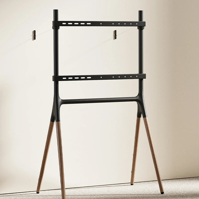 Nordic Floor TV Stand – Large Metal Monitor Rack & Storage Floor TV Stand Axl
