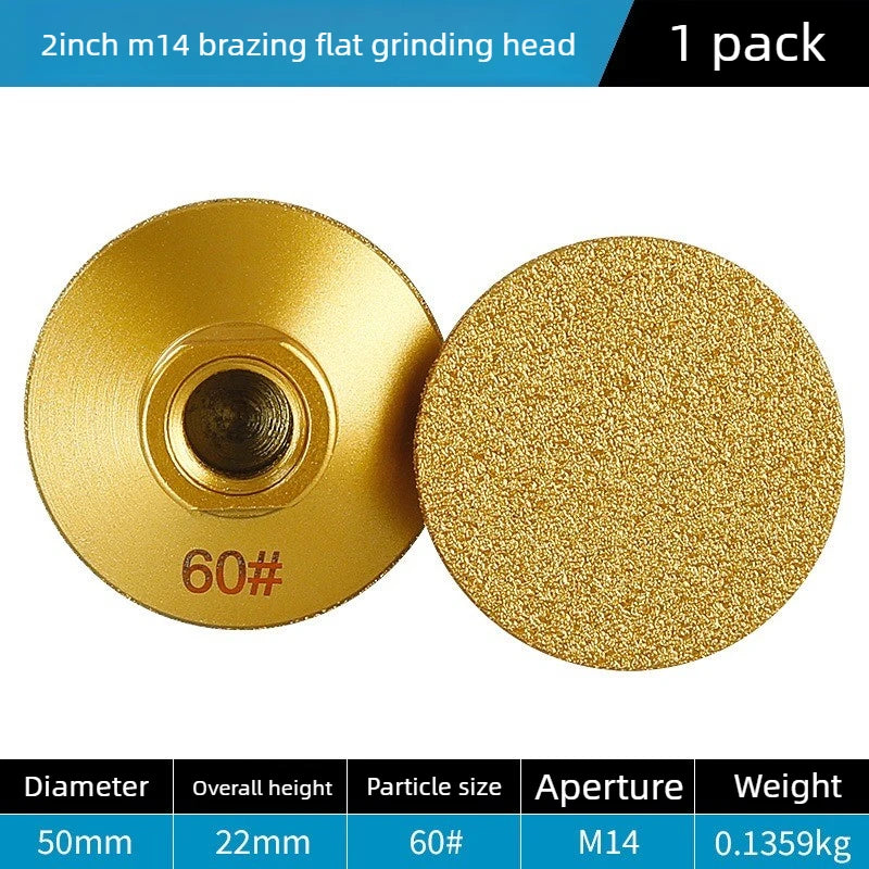 M14 Diamond Brazed Grinding Disc – Marble & Stone Polishing Pad Diamond Grinding Disc Axl M14-60-1pcs