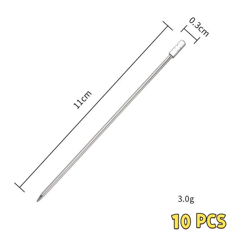 Stainless Steel 304 Cocktail Picks – Fruit Skewer Set 10/50/100 Cocktail Picks Axl Square column-10 PCS