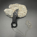 Mini Folding Pocket Knife – EDC Keychain Camping Tool Folding Pocket Knife Axl black