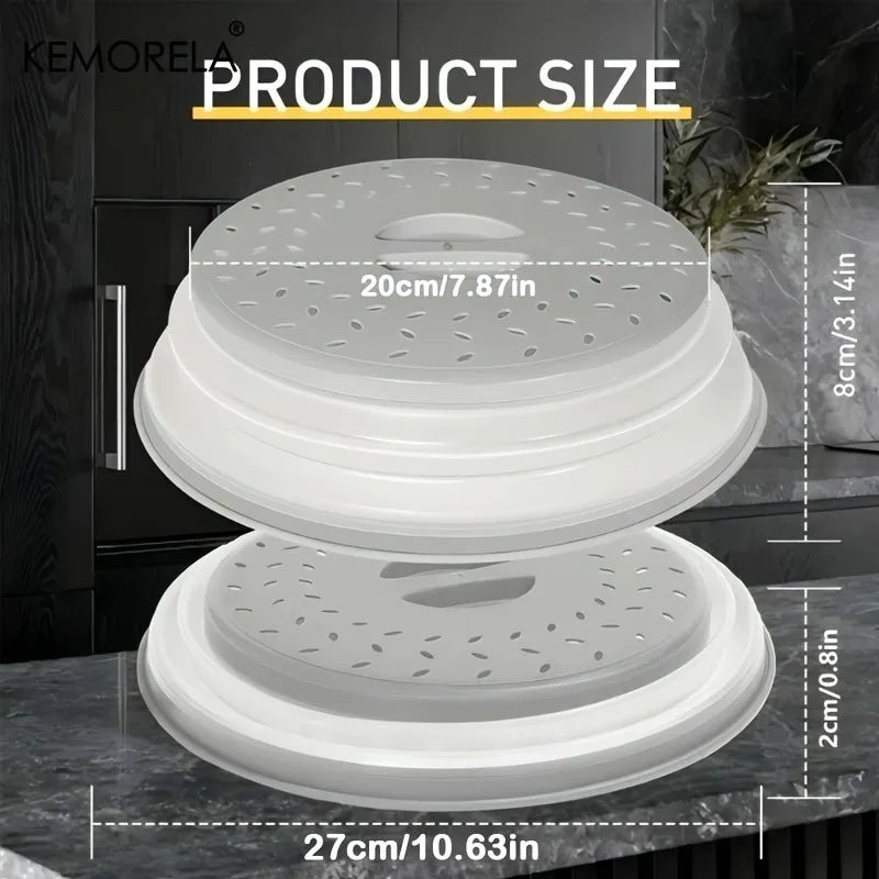 Microwave Splash Cover – Foldable, Retractable & Dishwasher Safe Microwave Splash Cover Axl