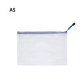 PVC Transparent Mesh Zipper File Bags | 1 or 3 Pack Storage Zipper File Bag Axl S-1PC