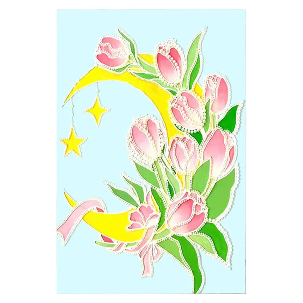 DIY Pearl Gem Painting Kit – Floral Art for Adults 20×30cm DIY Gem Painting Kit Axl B