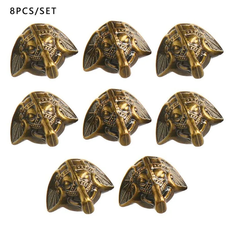 8-Pack Antique Elephant Trunk Furniture Feet for Wooden Boxes Decorative Furniture Feet Axl