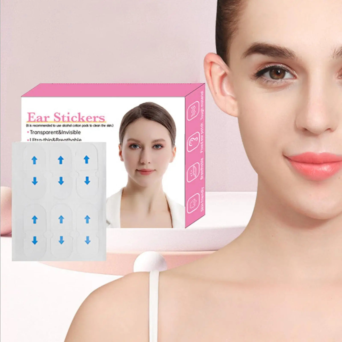 Invisible Ear Tape – Silicone Ear Corrector Stickers 15/30 Pairs Ear Corrector Tape Axl