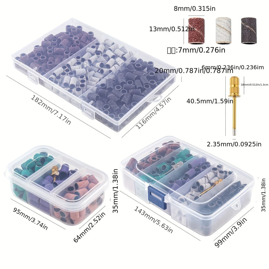 Nail Art Sanding Ring Set – Cuticle & Surface Grinder Tool Nail Sanding Tool Axl