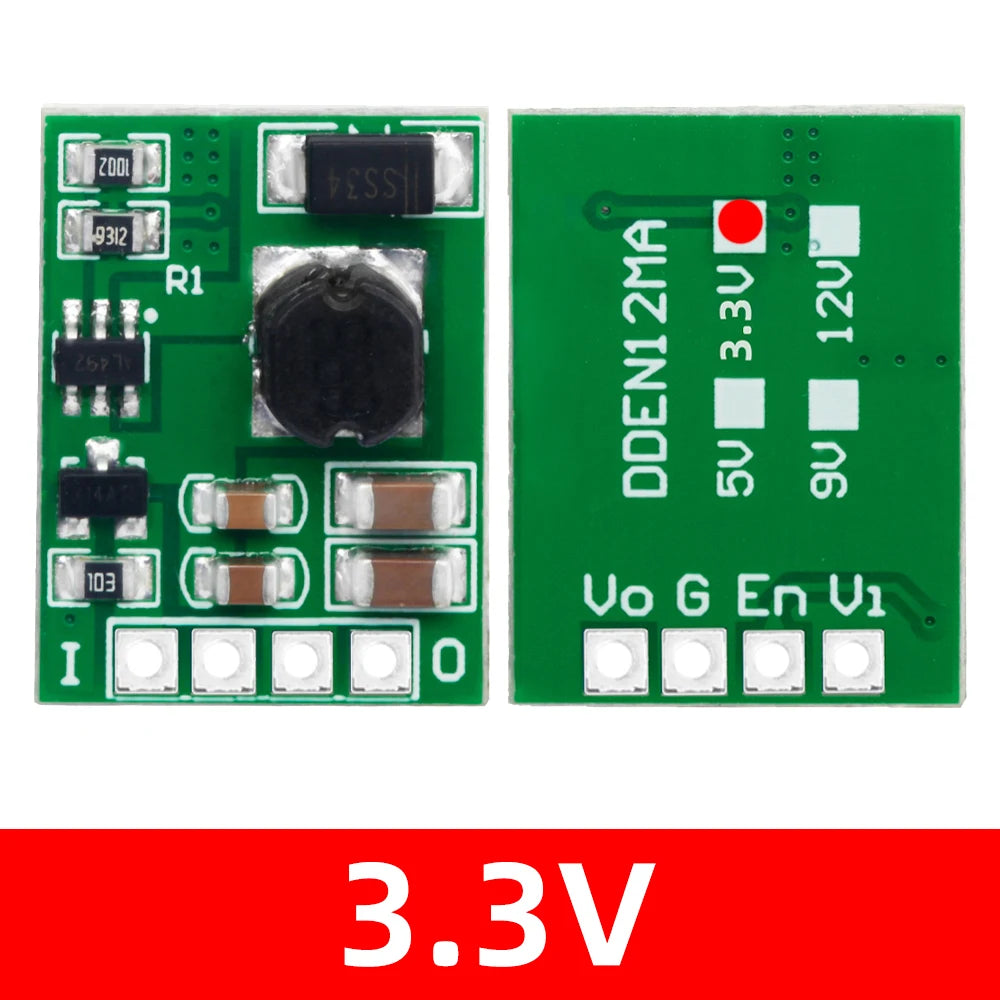 DC-DC Step-Up Boost Converter Module 3V–5V to 5V 9V 12V Boost Converter Module Axl 3.3V 1PC