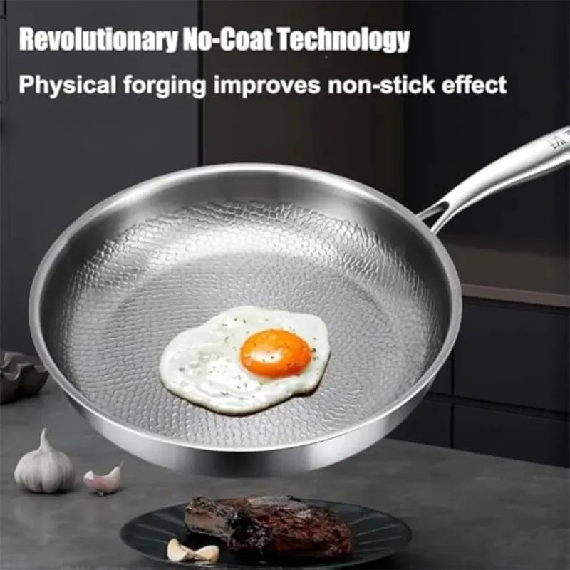 KEMORELA Pure Titanium Non-Stick Omelet Pan | Even Heating Titanium Omelet Pan Axl