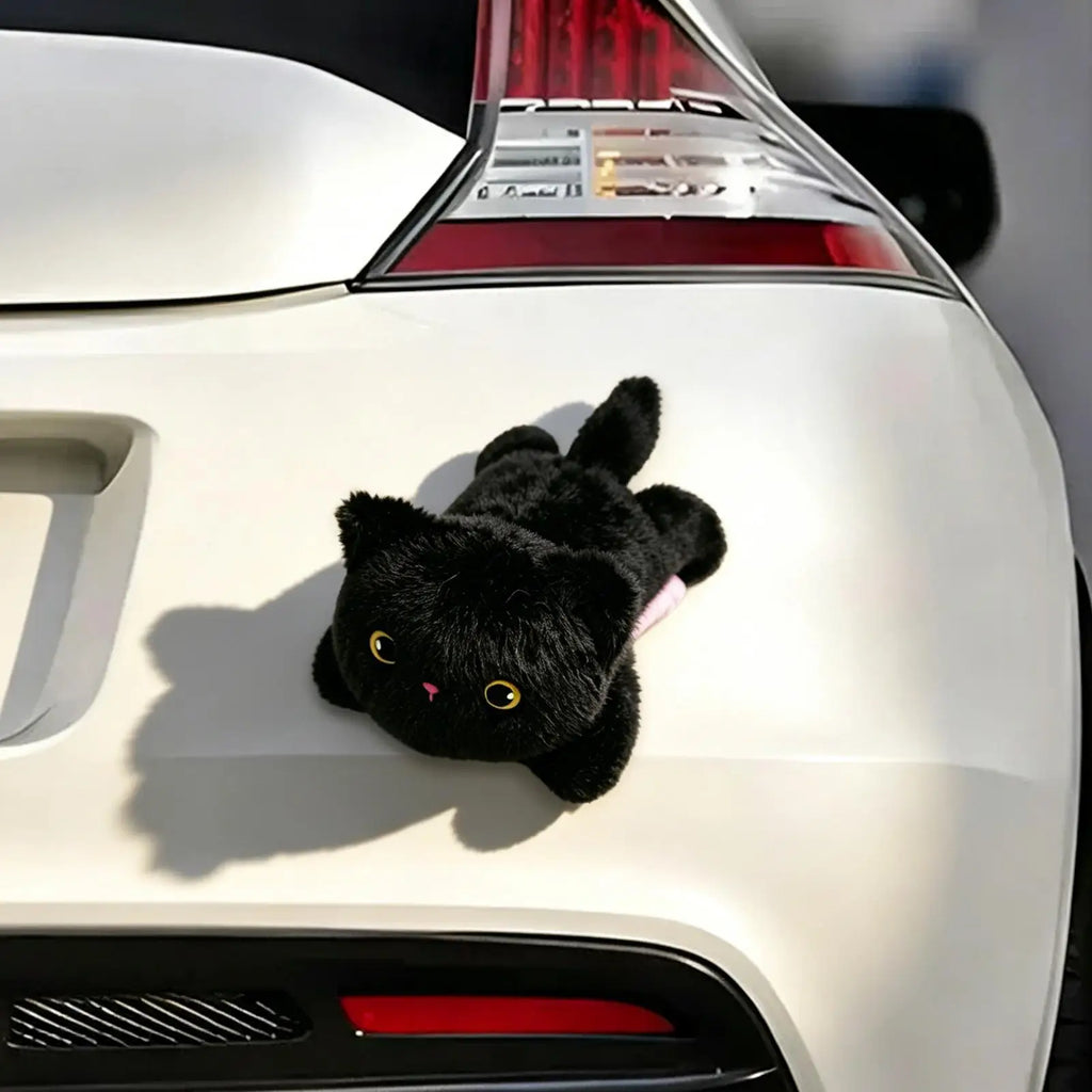 Magnetic Plush Car Ornament – Cute Cat & Bear Stuffed Doll Car Plush Magnet Axl