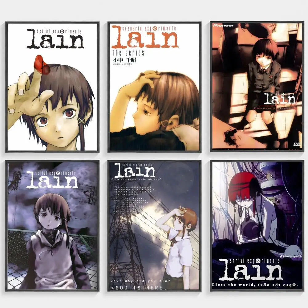 Serial Experiments Lain Anime Poster – HD Waterproof Wall Art Anime Wall Poster Axl