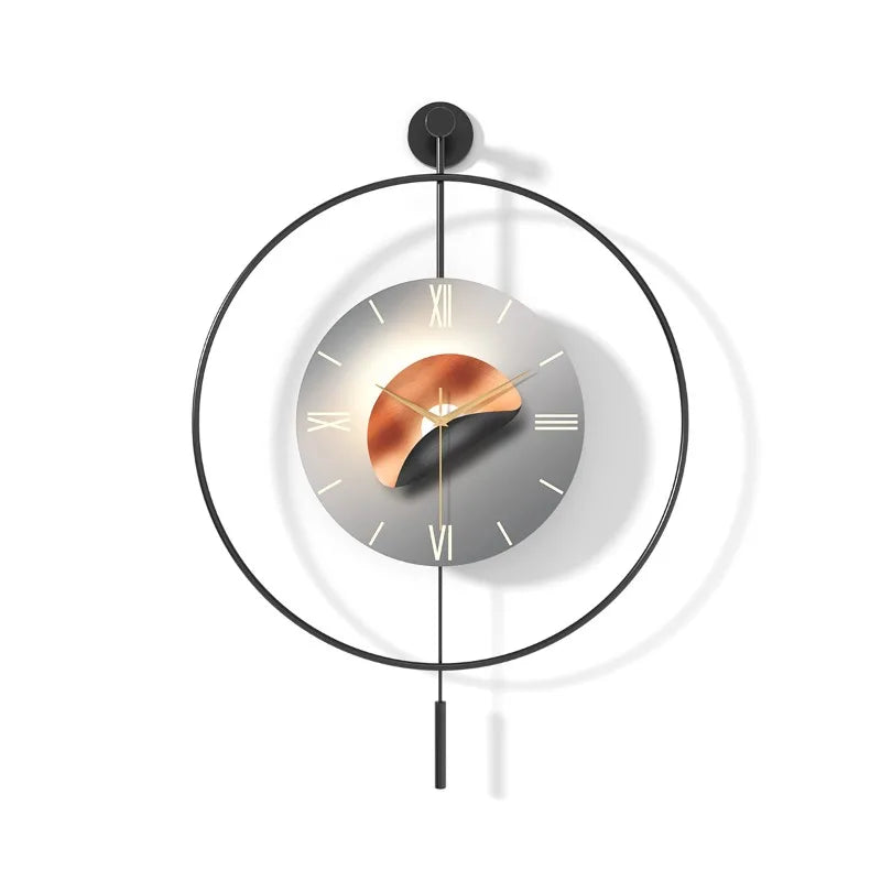Modern Silent Wall Clock – Minimalist Metal Round 50/60CM Wall Clock Axl 500016 60CM