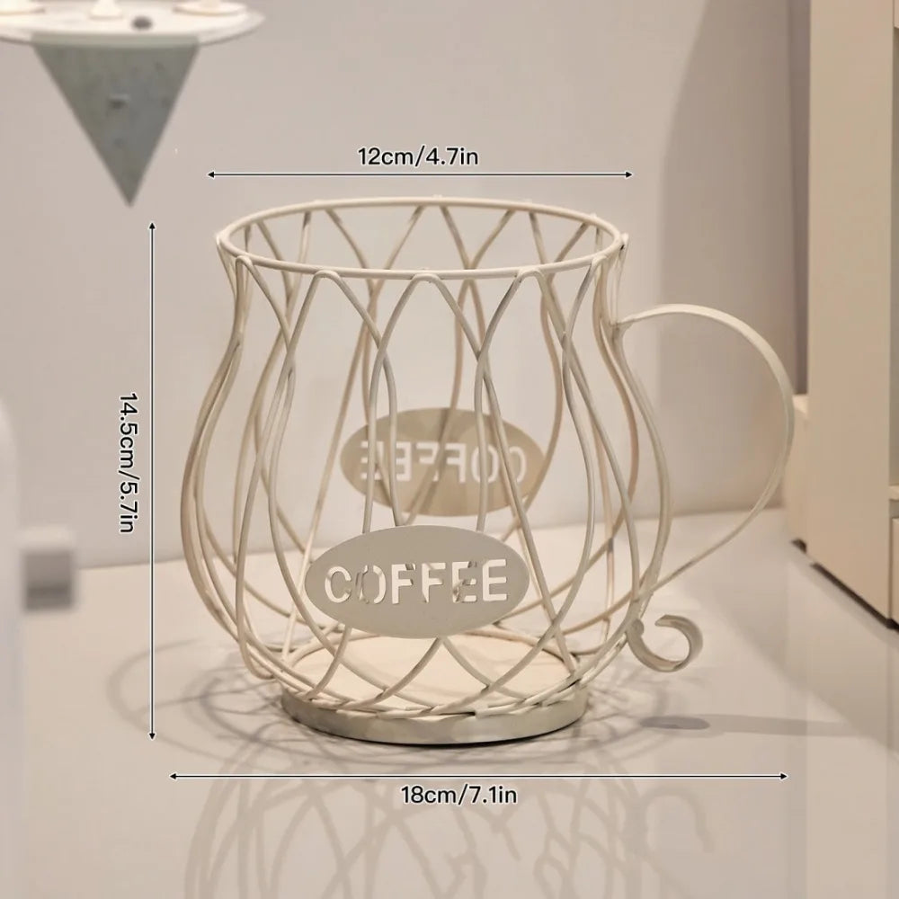 Large Capacity Coffee Pod Holder & Capsule Organizer Coffee Pod Organizer Axl white2