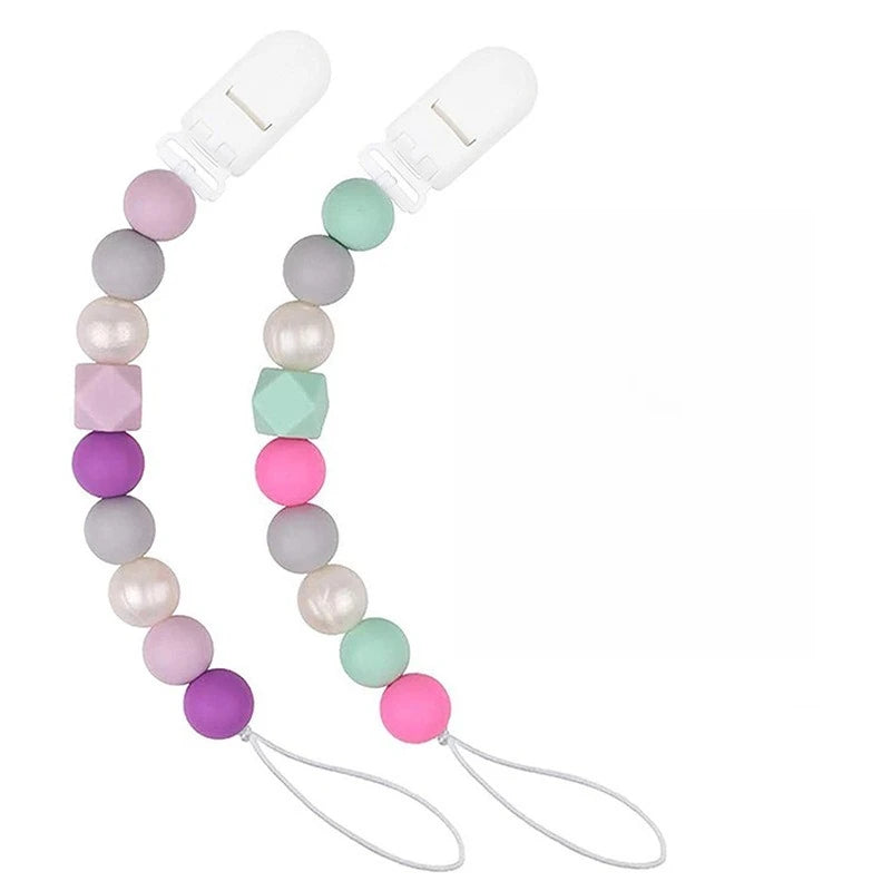 2-Pack Silicone Beaded Keychain DIY Craft Kit – Colorful Gift Beaded Keychain Kit Axl