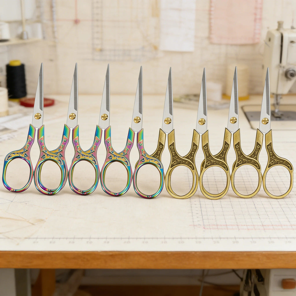 Plum Blossom Embroidery Scissors – Vintage Craft Shears 2–8 PCS Embroidery Scissors Axl