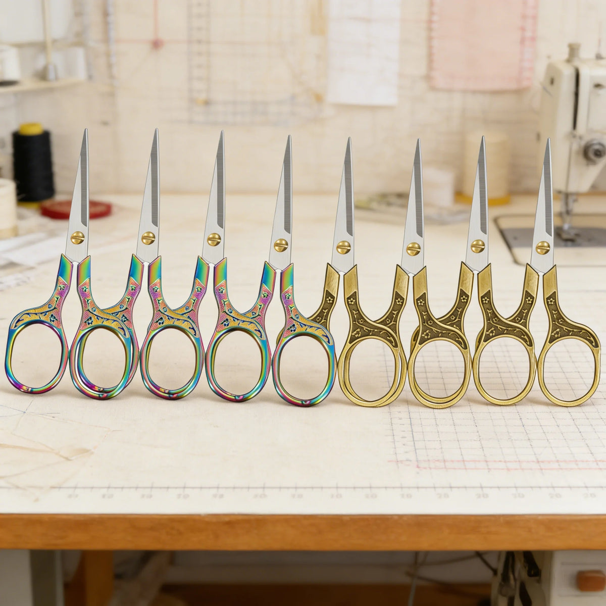 Plum Blossom Embroidery Scissors – Vintage Craft Shears 2–8 PCS Embroidery Scissors Axl