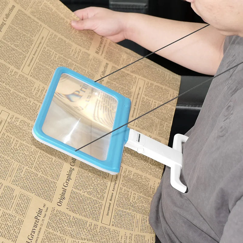 2X Hands-Free Neck Magnifier – Flexible Magnifying Glass Loupe Hands-Free Magnifier Axl 2X