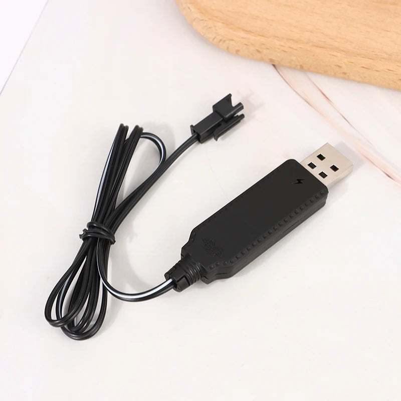 USB Charging Cable 3.7V SM-2P for RC Cars, Drones & Aircraft RC Battery Charger Cable Axl