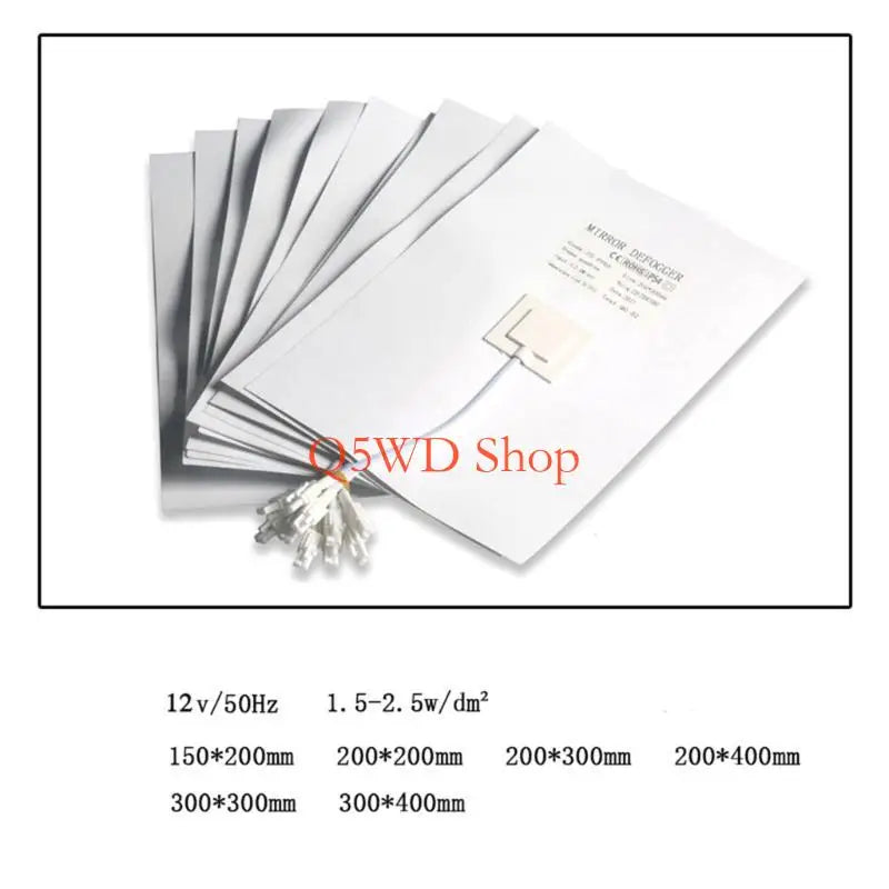 12V Bathroom Mirror Anti-Fog Heating Film | PET Defogger Mirror Defogger Film Axl
