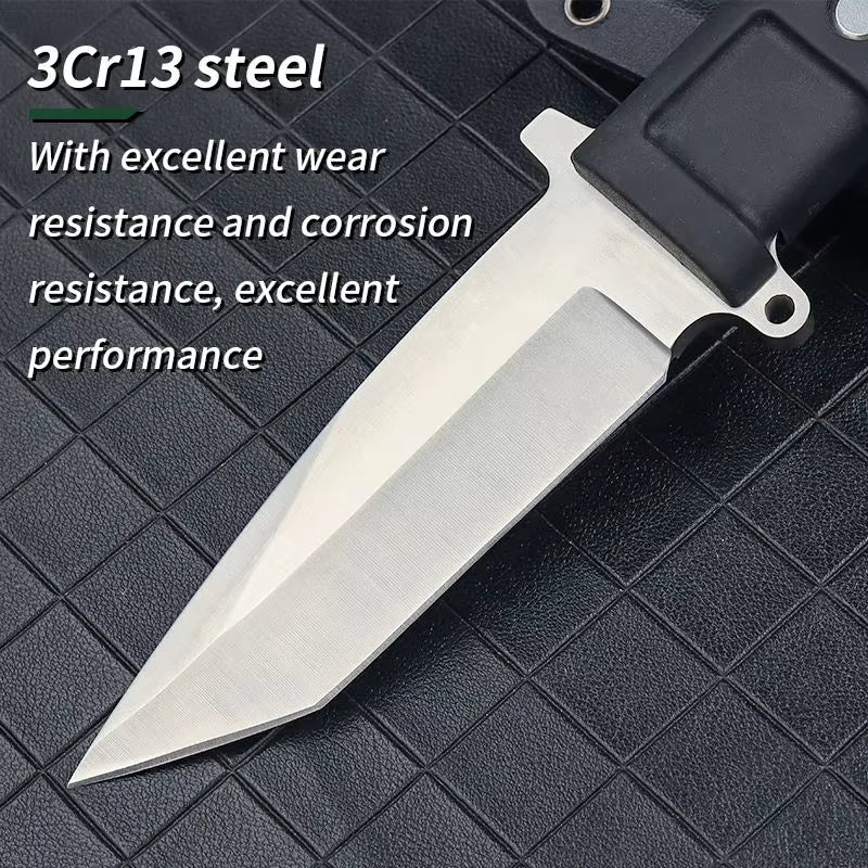 Jungle Straight Knife – Fixed Blade Camping Knife with Sheath Fixed Blade Knife Axl