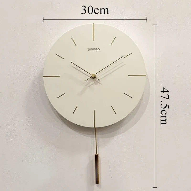 Nordic Silent Pendulum Wall Clock – Minimalist Resin Decor Pendulum Wall Clock Axl