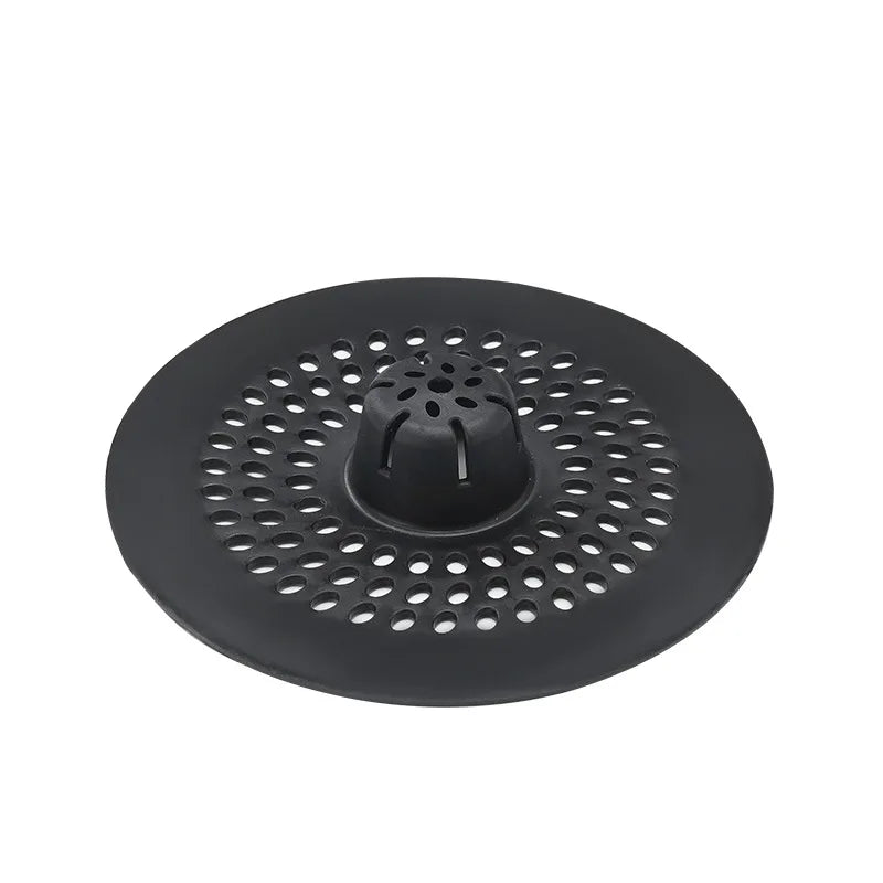 Silicone Floor Drain Cover & Sink Hair Catcher Filter Drain Hair Catcher Axl Black-1pcs