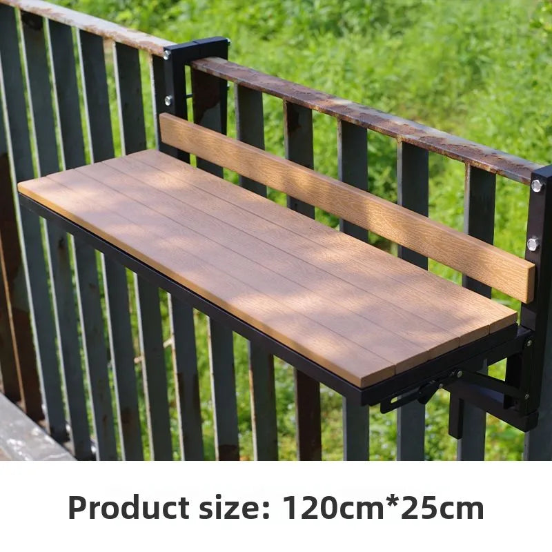 Wooden Folding Outdoor Table – Portable Modern Garden Desk Folding Outdoor Table Axl 120x25CM