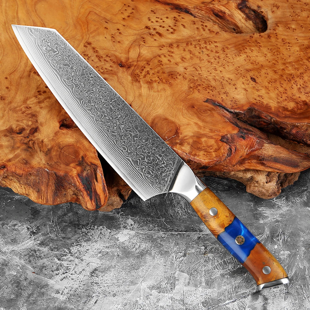 8" VG10 Damascus Steel Kiritsuke Chef Knife – XITUO Damascus Chef Knife Axl