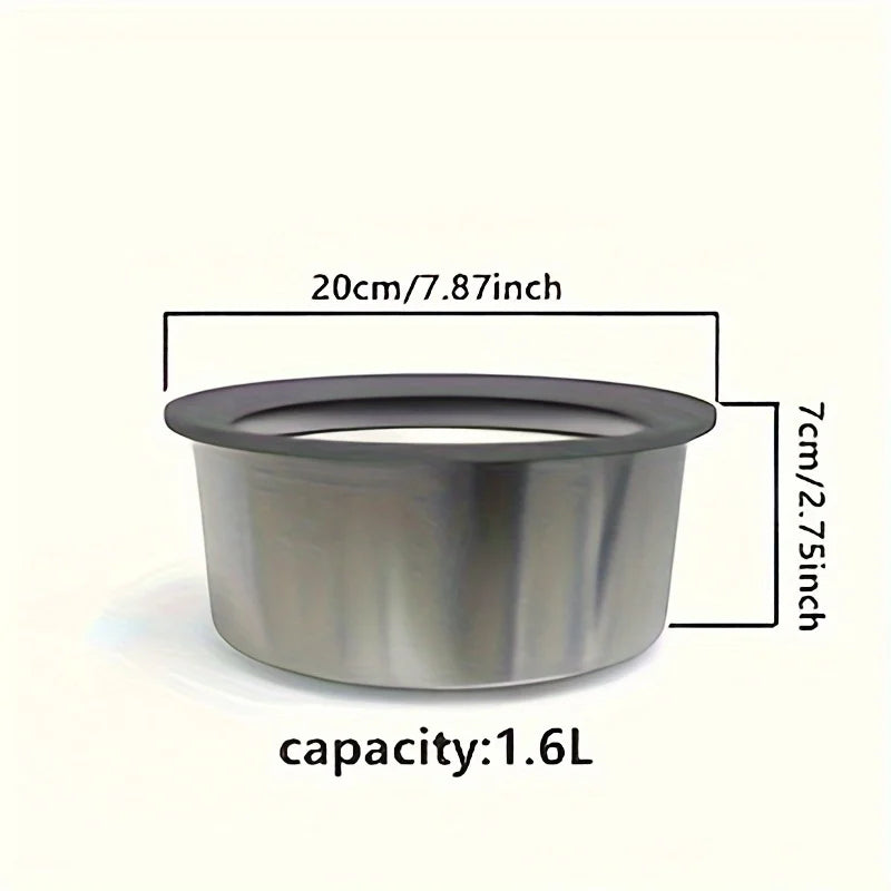 KEMORELA Anti-Spill Dog Water Bowl – Floating Disk Design Pet Water Bowl Axl 1.6L