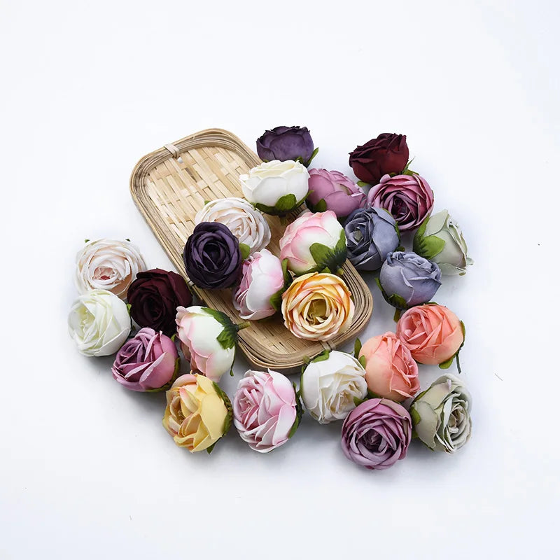 50/100 Silk Rose Artificial Flowers for Wedding & Home Decor Artificial Silk Flowers Axl
