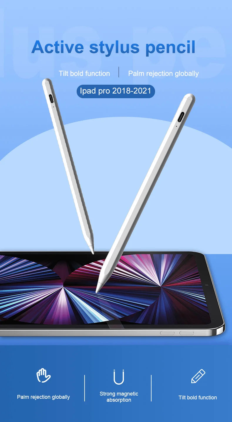 iPad Stylus Pen – Palm Rejection, Tilt & Magnetic 2018–2026 iPad Stylus Pen Axl