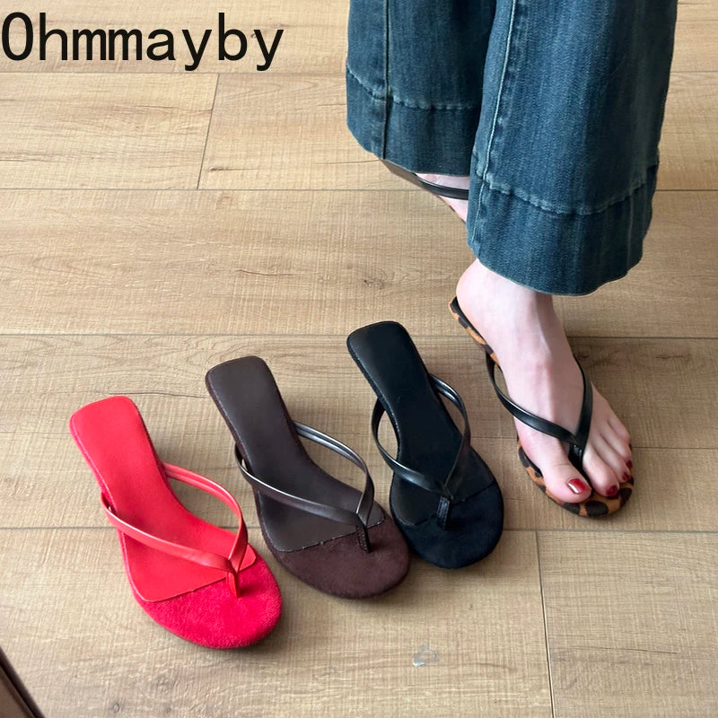 Women's Wedge Clip Toe Mule Slides – Slingback Heeled Slippers Wedge Mule Slides Axl