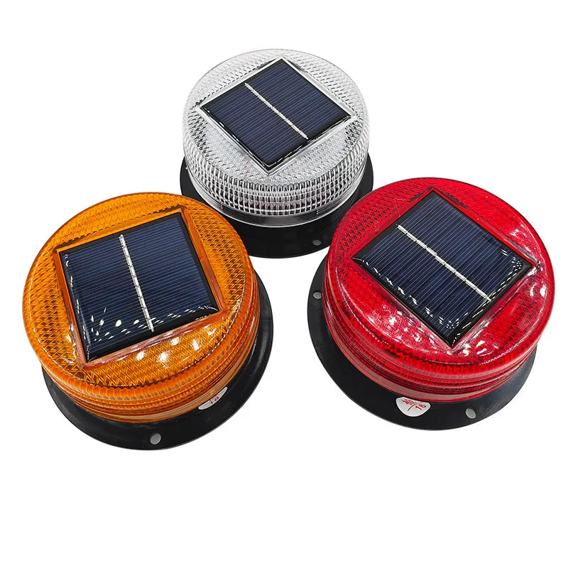 Solar LED Flashing Warning Light – Magnetic Car & Marine Signal Solar Warning Light Axl