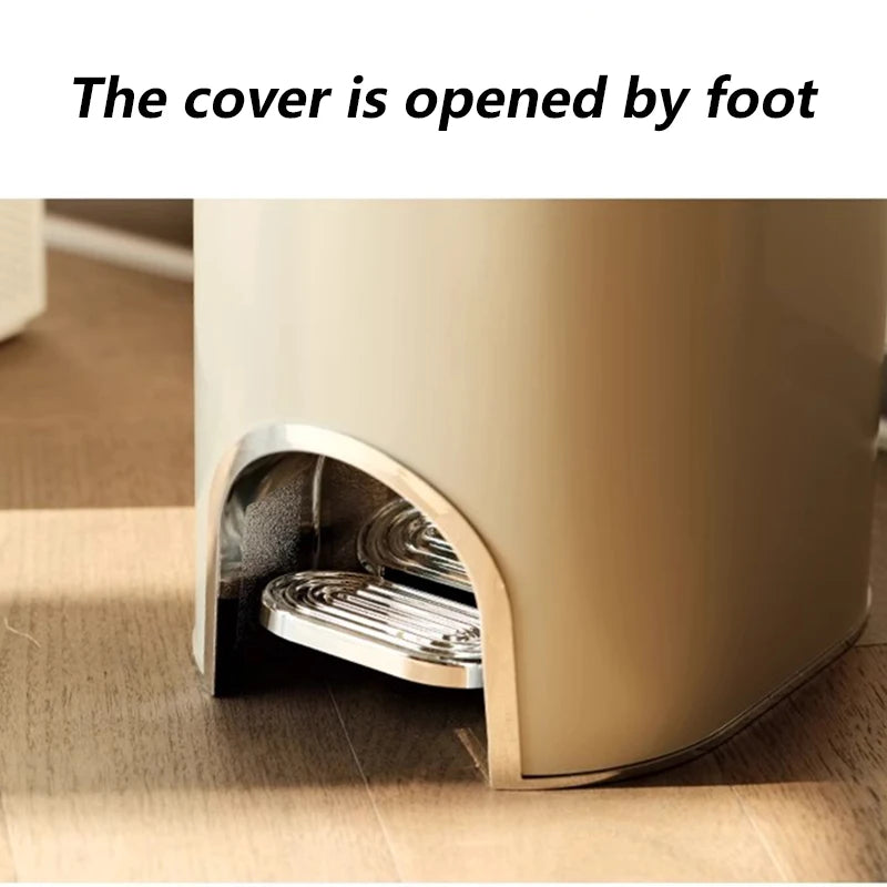 Large Plastic Waste Bin with Lid | 8–20L Kitchen Trash Can Plastic Waste Bin Axl