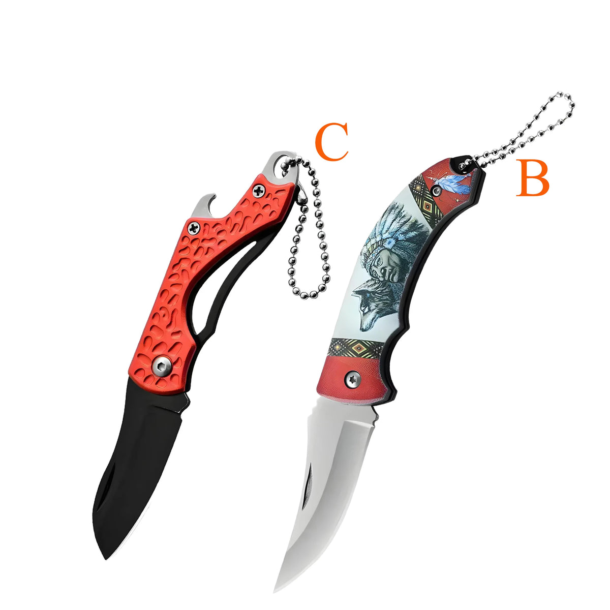 Folding Stainless Steel Paring Knife – Portable Kitchen Knife Folding Kitchen Knife Axl Knife-BC-2PCS
