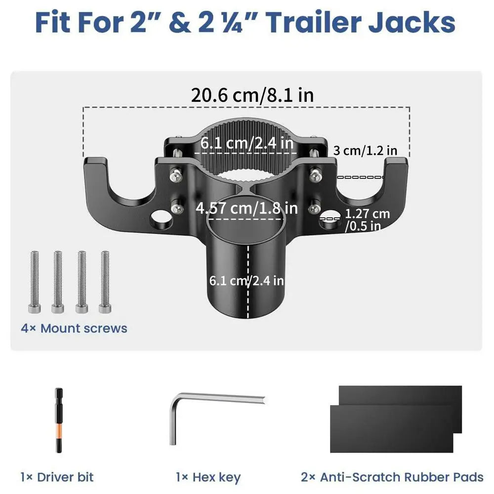 7-Way Waterproof Trailer Chain Organizer – Aluminum Alloy RV Tow Trailer Chain Organizer Axl As show
