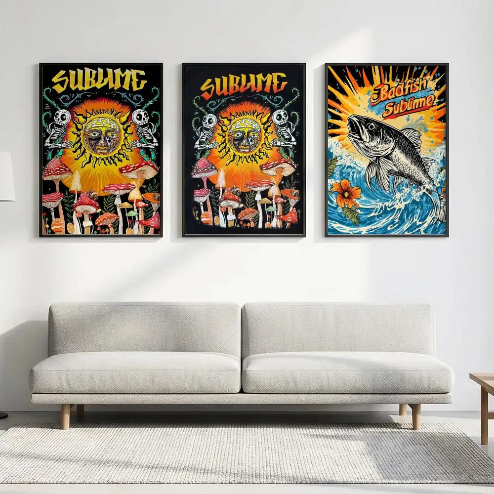 Sublime Band Poster – HD Waterproof Wall Art Print Decor Wall Art Poster Axl