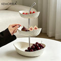 KEMORELA 2/3 Tier Fruit & Vegetable Basket | Kitchen Storage Rack Kitchen Storage Basket Axl Three Floors