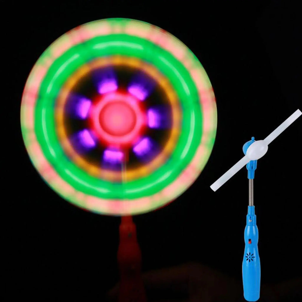 LED Spinner Wand Toy for Kids – Flashing Pinwheel with Music LED Spinner Toy Axl
