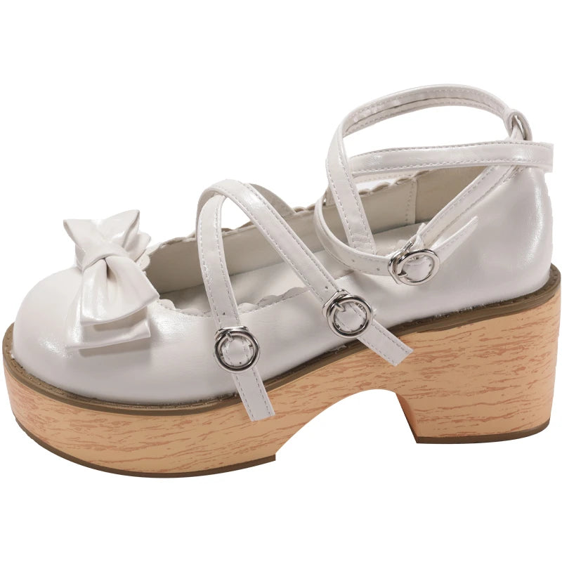 Women's Butterfly-Knot Mary Jane Heels | JK Lolita Pumps Mary Jane Pumps Axl