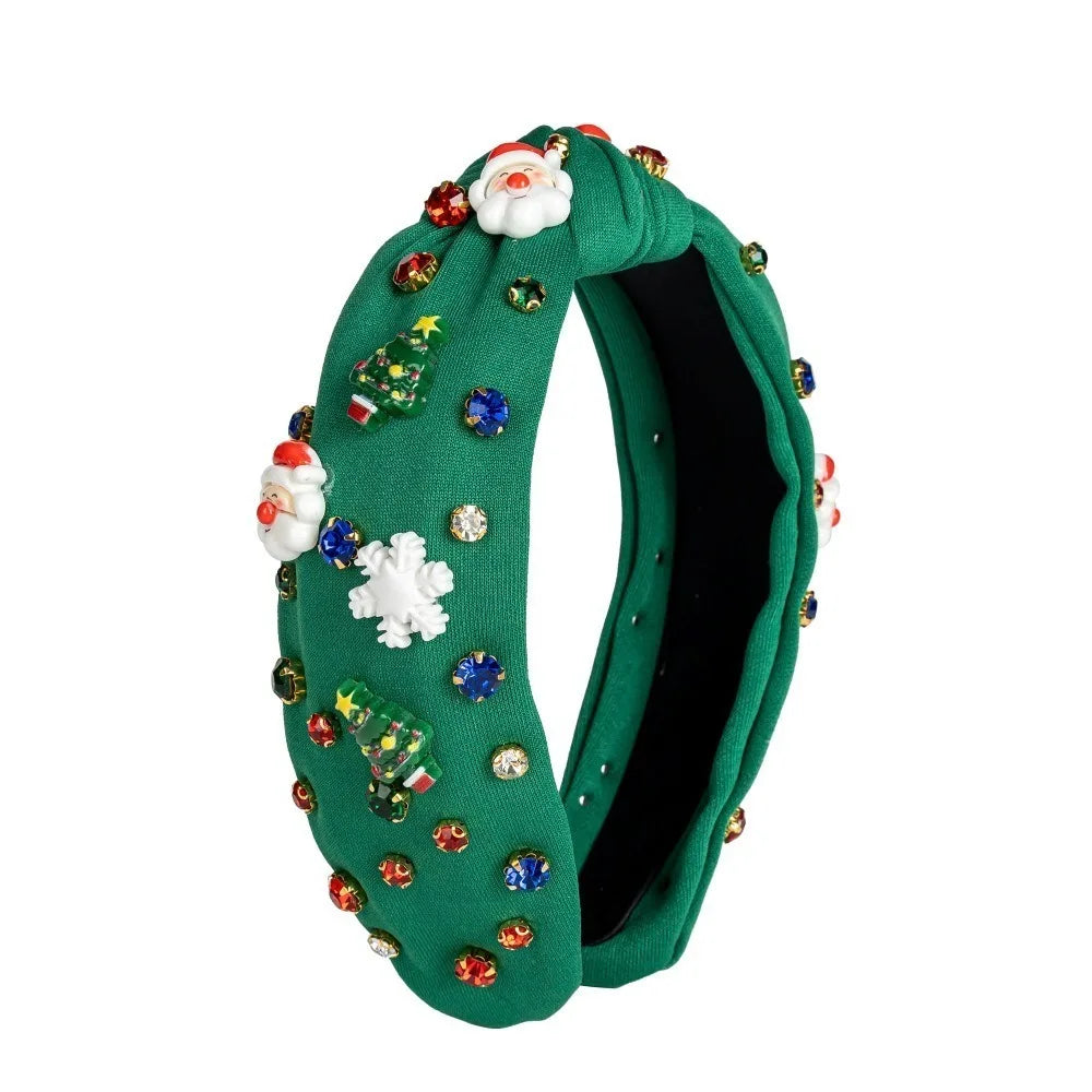 Rhinestone Christmas Hairband – Bow, Snowflake & Snowman Christmas Hairband Axl Style3