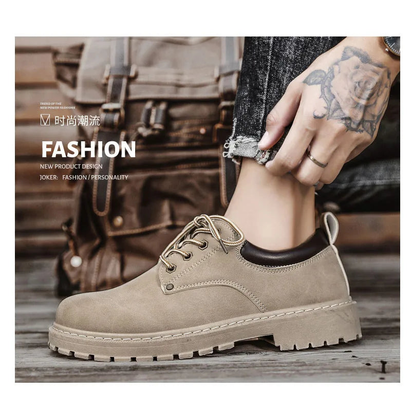 Men's Platform Oxford Shoes – Lace-Up Casual Dress Loafers Men's Oxford Shoes Axl