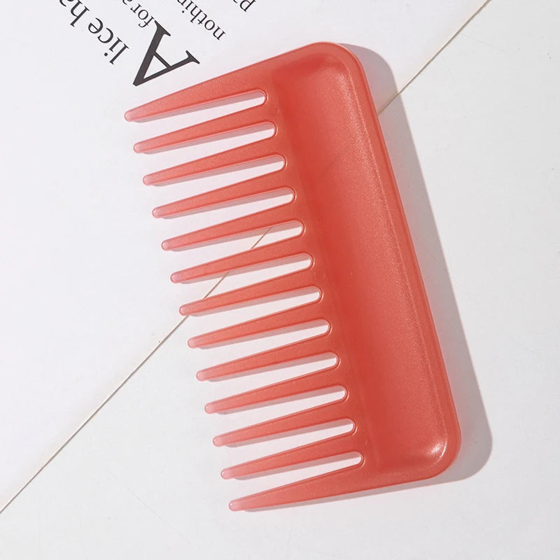 Large Wide Tooth Detangling Comb – Heat-Resistant Hair Styling Wide Tooth Comb Axl Light pink