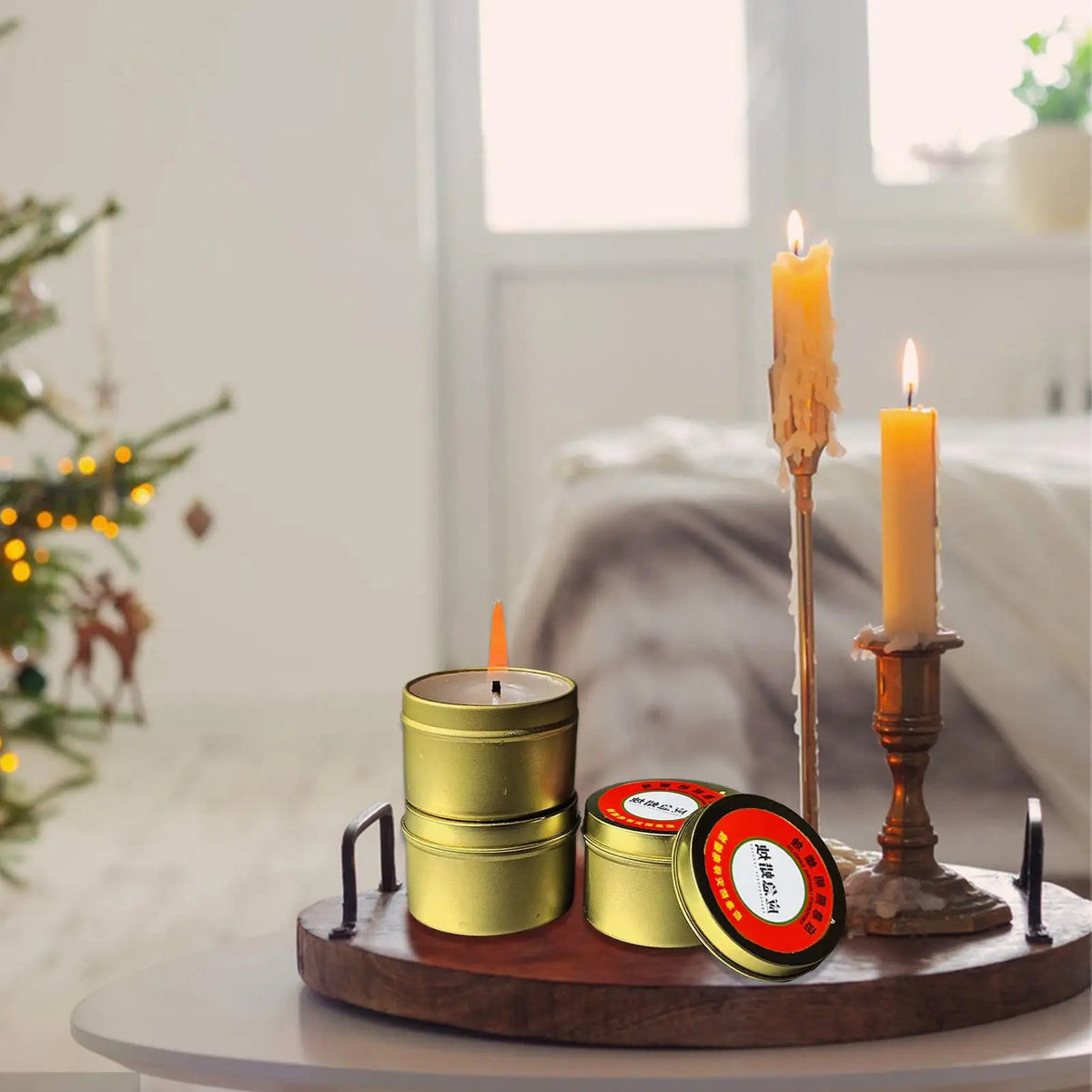 Survival Jar Candles – Unscented 3-Wick Long Burning, 10 Pack Survival Jar Candles Axl