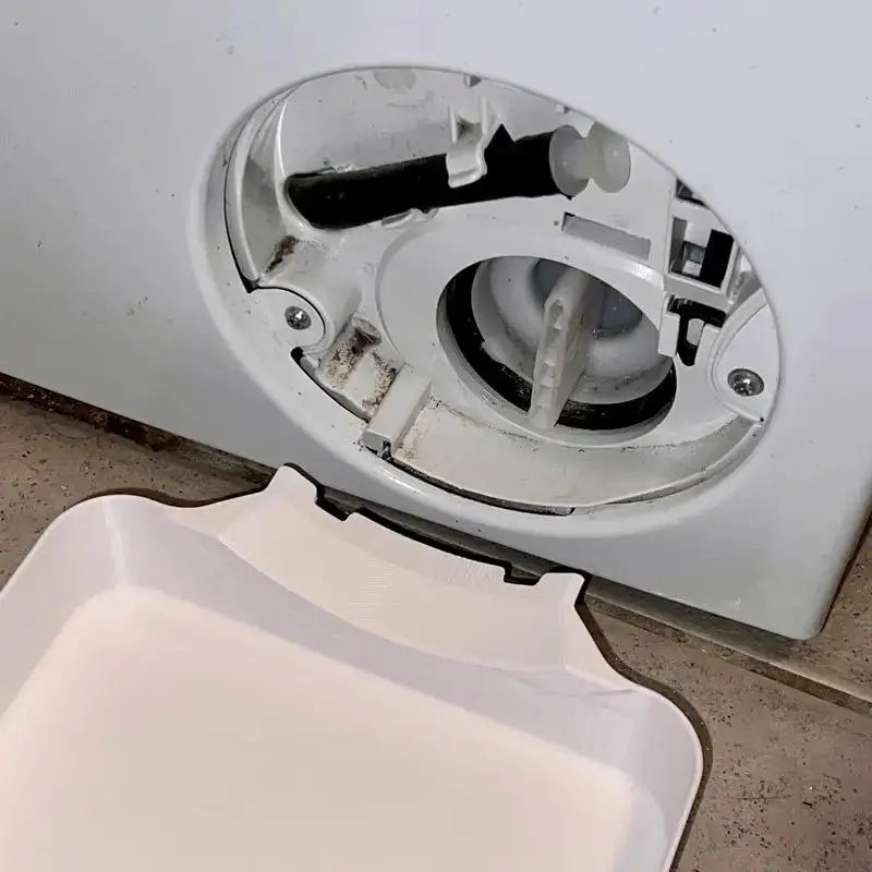 3D Printed Washing Machine Drain Tray – PLA Water Catch Tray Washing Machine Accessory Axl