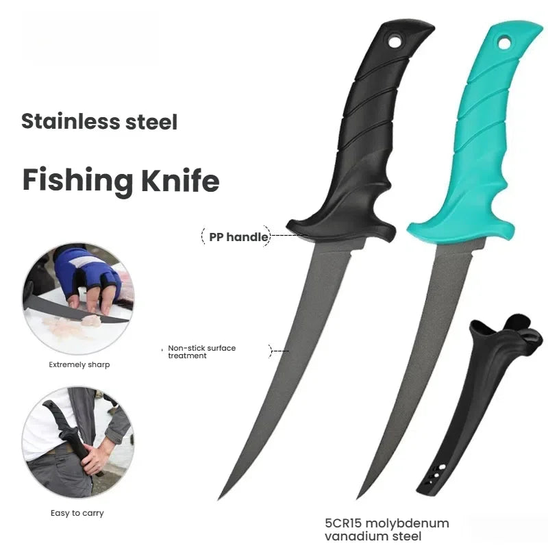 9" 5Cr15MoV Stainless Steel Filleting & Slicing Knife Filleting Knife Axl